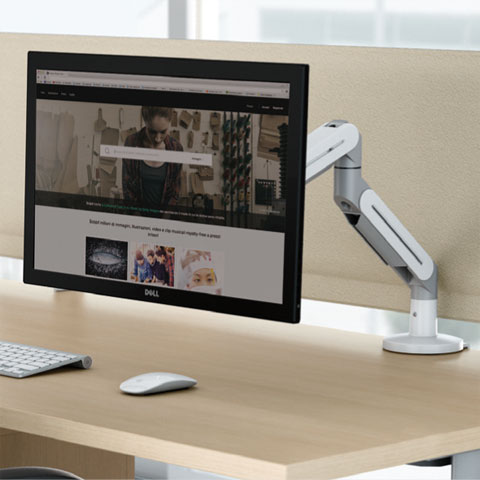 porta monitor a pinza