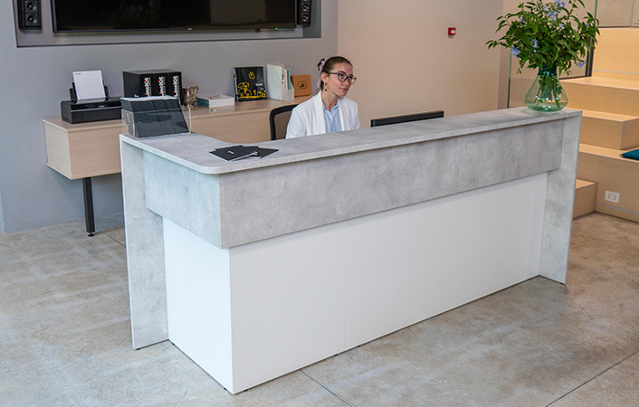 welcome in reception con estensione 