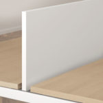 Tavolo Condiviso a 2 Postazioni (Prof. 166cm) con Schermo in Legno e 2 Cassettiere Moovy