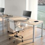 Scrivania Swing 5050 (Profondità 80 Cm) con Cassettiera Moovy