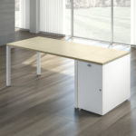 Scrivania Swing5050 profondità 80 cm e Contenitore con anta
