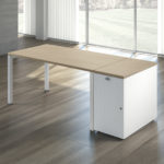 Scrivania Swing5050 profondità 80 cm e Contenitore con anta