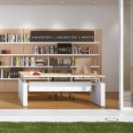 Scrivania Giano Metal in Legno con Allungo e Modesty Panel in Metallo