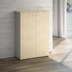 Isola di Lavoro Koros con Cassettiera Moovy e 2 Armadi Medi con Ante