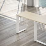Scrivania Twist in Legno con Allungo, Cassettiera Moovy e 2 Armadi Medi con Ante