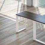 Scrivania Twist in Legno con Allungo, Cassettiera Moovy e 2 Armadi Medi con Ante