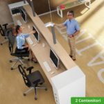 Avant - Modulo Lineare in Legno con Lunghezza da 365.6 a 563.4cm - Reception