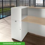 Avant - Modulo Lineare in Legno con Lunghezza da 365.6 a 563.4cm - Reception