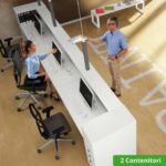 Avant - Modulo Lineare in Legno con Lunghezza da 365.6 a 563.4cm - Reception