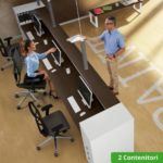 Avant - Modulo Lineare in Legno con Lunghezza da 365.6 a 563.4cm - Reception