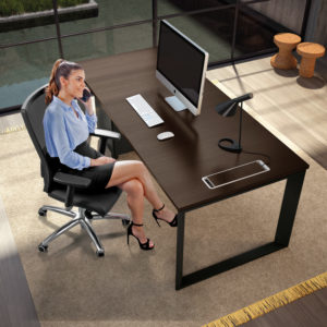 Scrivania Twist in Legno - Lunghezza da 180cm a 200cm
