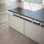 Scrivania Giano Metal in Legno con Allungo e Cassettiera Direzionale
