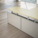 Scrivania Giano Metal in Legno con Allungo e Cassettiera Direzionale