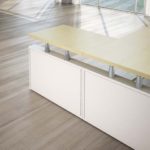 Scrivania Giano Metal in Legno con Allungo e Cassettiera Direzionale