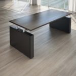 Scrivania Giano Metal in Legno con Allungo e Cassettiera Direzionale