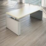 Scrivania Giano Metal in Legno con Allungo e Cassettiera Direzionale