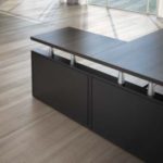 Scrivania Giano Metal in Legno con Allungo e Cassettiera Direzionale