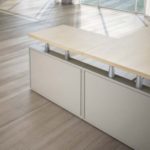 Scrivania Giano Metal in Legno con Allungo e Cassettiera Direzionale