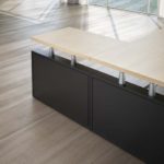 Scrivania Giano Metal in Legno con Allungo e Cassettiera Direzionale