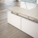 Scrivania Giano Metal in Legno con Allungo e Cassettiera Direzionale