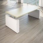 Scrivania Giano Metal in Legno con Allungo e Cassettiera Direzionale