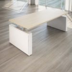 Scrivania Giano Metal in Legno con Allungo e Cassettiera Direzionale