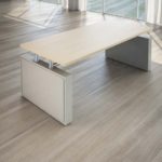 Scrivania Giano Metal in Legno con Allungo e Cassettiera Direzionale