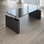 Scrivania Giano Metal Cristallo con Allungo e Cassettiera Direzionale