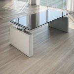 Scrivania Giano Metal Cristallo con Allungo e Cassettiera Direzionale