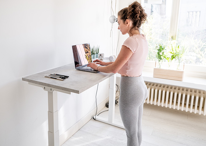 scrivania ufficio regolabile happydesk