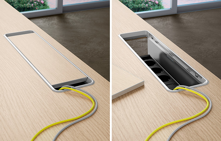 Top Access elettrificazione scrivanie ufficio 